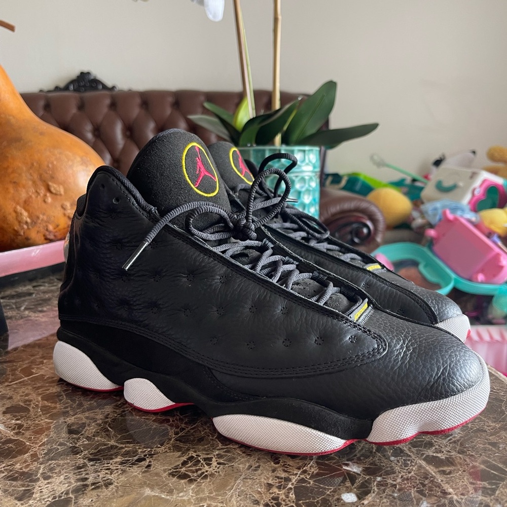 Air Jordan 13 Nike Retro Mid Playoff Black Red White Size 11.5 414571-062 2022